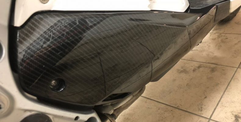 BMW 850 под карбон аквапринт под дерево и под алюминий (9)