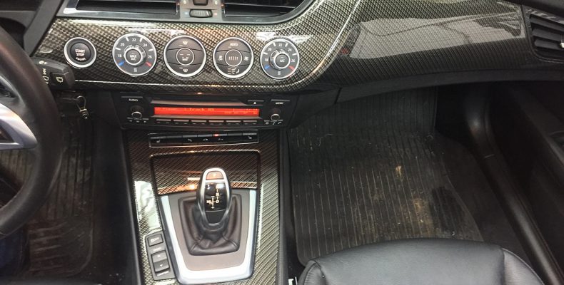 аквапринт салона BMW Z4 под карбон