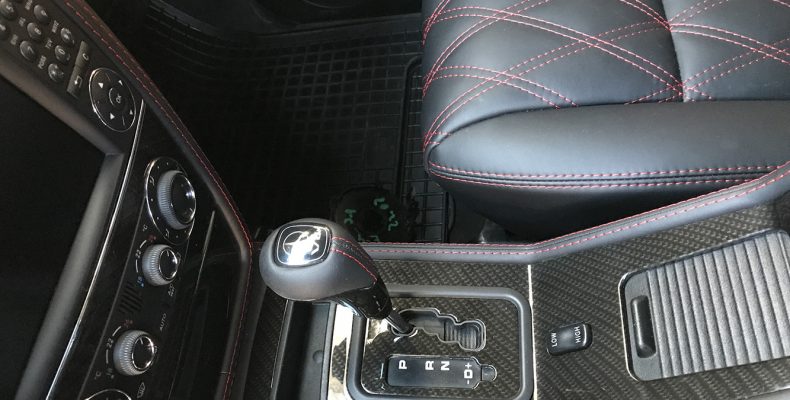 Gelendwagen G550 2010 аквапринт салона под карбон, перетяжка салона Экокожа Наппа